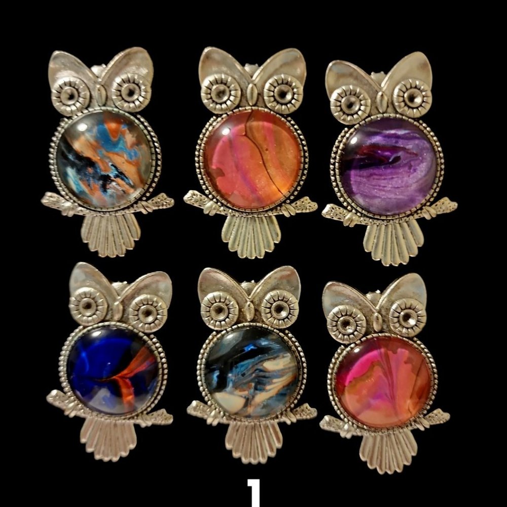 Hoot!! Hoot!!! Owl Magnets (6 in set)